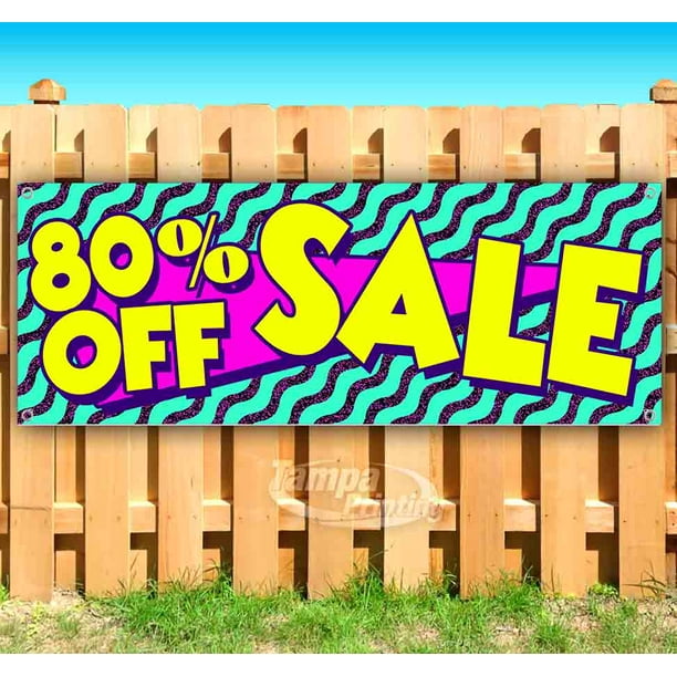 80% Off Sale 13 oz Heavy Duty Vinyl Banner Sign with Metal Grommets Many Sizes Available Flag, New Advertising Store 80% Off Sale 13 oz Heavy Duty Vinyl Banner Sign with Metal Grommets Many Sizes Available Flag, New Advertising Store